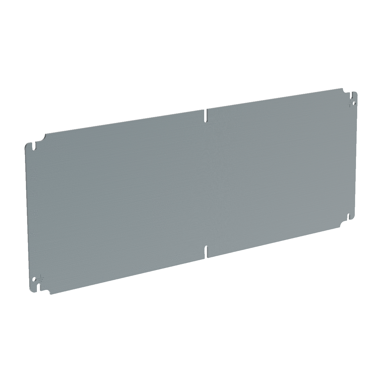 LP2377 InLine A54P Landscape Panel, 29.57 in W x 8.31 in H, Steel, White