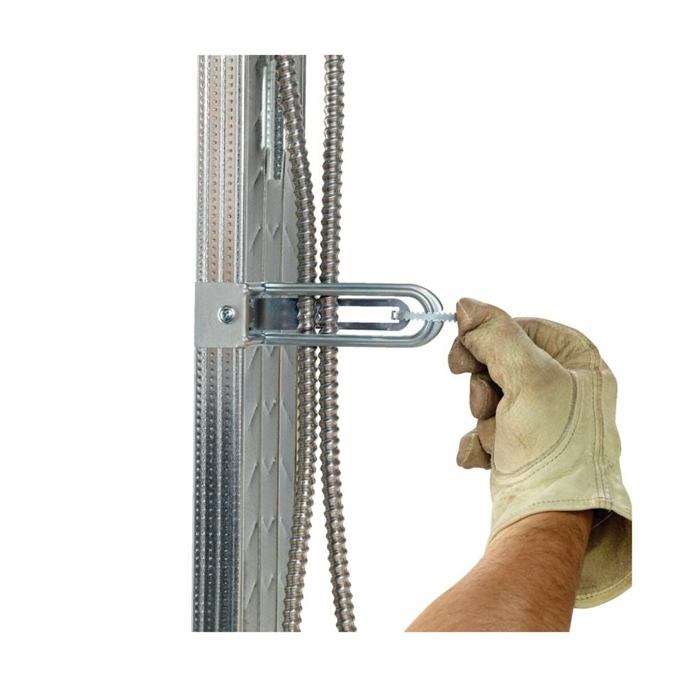 BRC53-U912 Cable Carrier to Beam Fastener With Trip Unit, 0.56 to 0.69 in Dia Cable, 9/16 to 3/4 in Flange, 50 lb Load, Zinc Plated