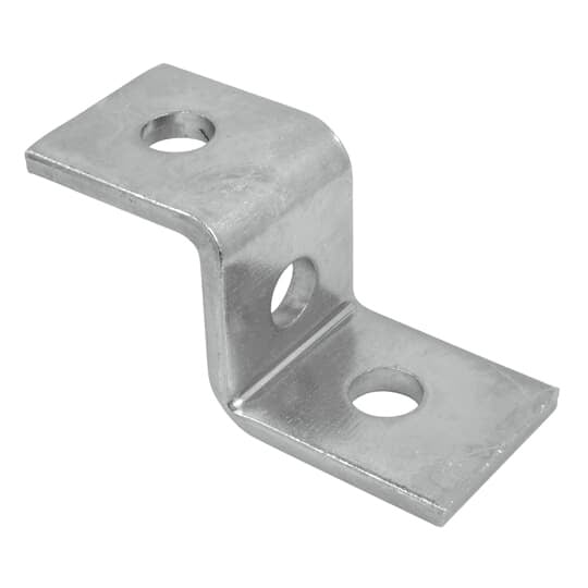 A209EG Superstrut 200 Z-Shaped Support Fitting, (3) Holes, For Use With A Series Channel, Steel