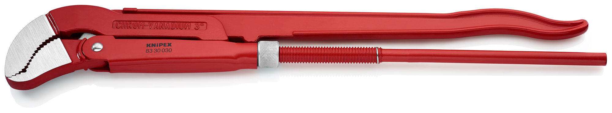 Swedish Pipe Wrench-S-Type, 29 3/4 in., Bare Handles