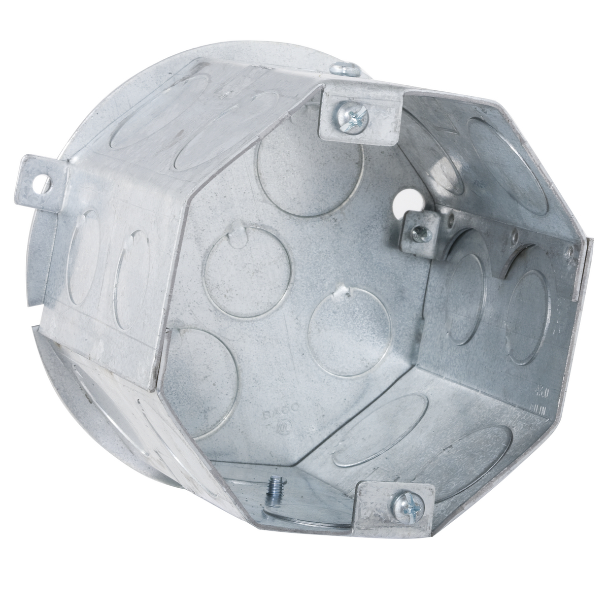 280 Hung Ceiling Box, Steel, 43 cu-in Capacity, 8 Knockouts
