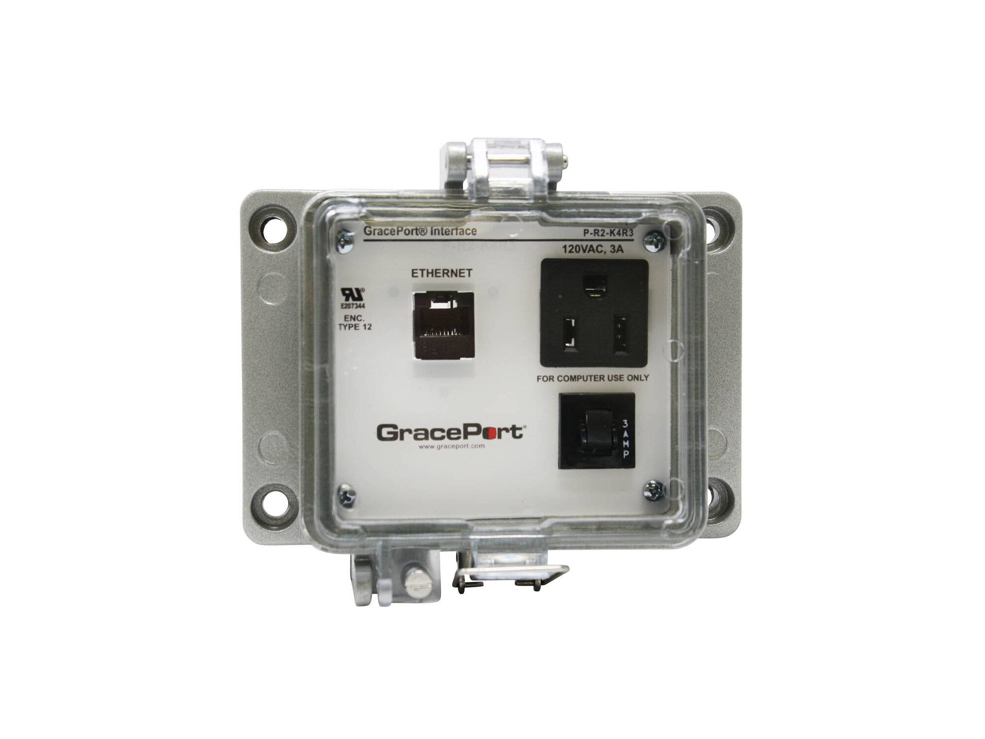 P-R2-K4R3 Bulkhead Connector, Aluminum Housing