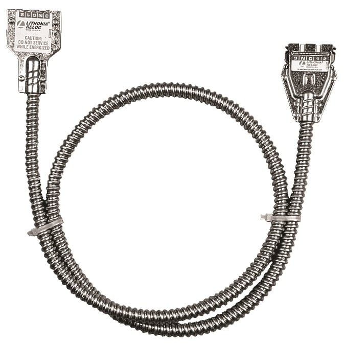 CE 120 F U 29 M4 CE Series Isolated Ground Modular Wiring Cable Extender, 120 V, M4 End, 29 ft OAL, 12 AWG Conductor, Aluminum