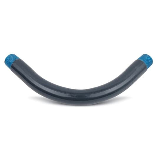ELL2-B Ocal-Blue Standard Radius Straight End Conduit Elbow, 2 in Trade, 90 deg, Steel, Hot Dipped Galvanized