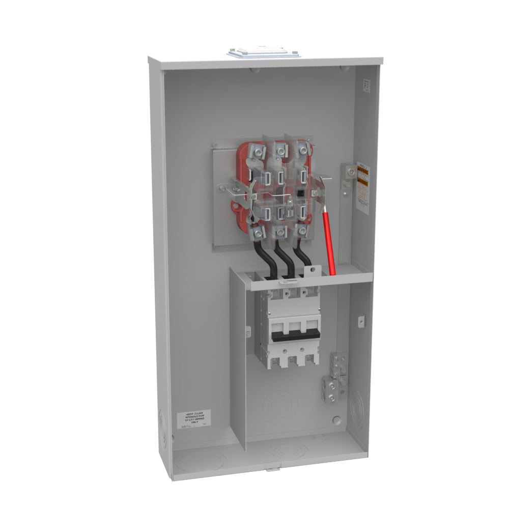 U5750-RXL-200-BL 7 Term, Ringless, Large Hub Opening, Adapt to Small Closing Plate, Lever Bypass, 1-200 Amp, Main Breaker, 9-16- IN Barrel Lock with Bracket Provision