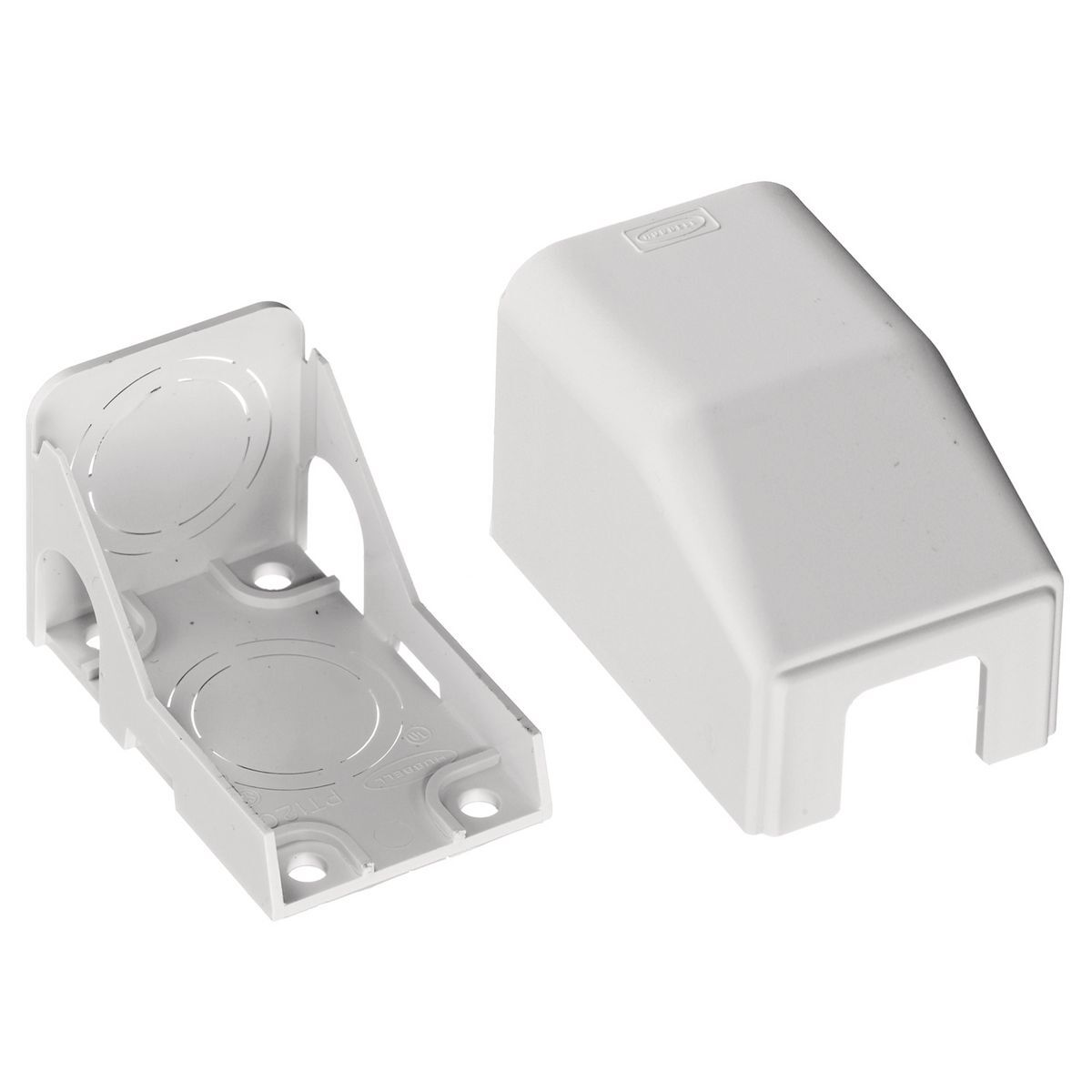 PT12CAW Non-Metallic Standard Conduit Adapter/Ceiling Fitting, For Use With PremiseTrak Non-Latching Non-Metallic Raceways