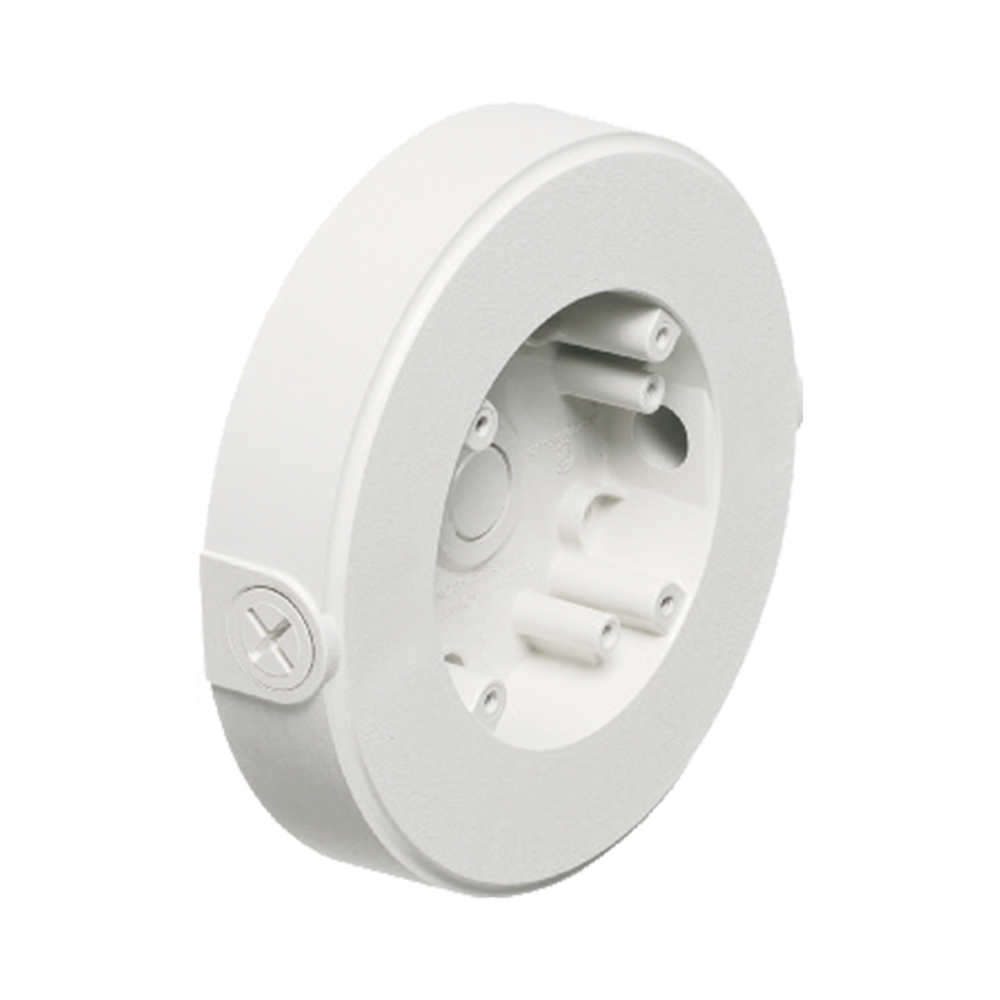 Round Weatherproof Security Camera Mounting Box; Plastic