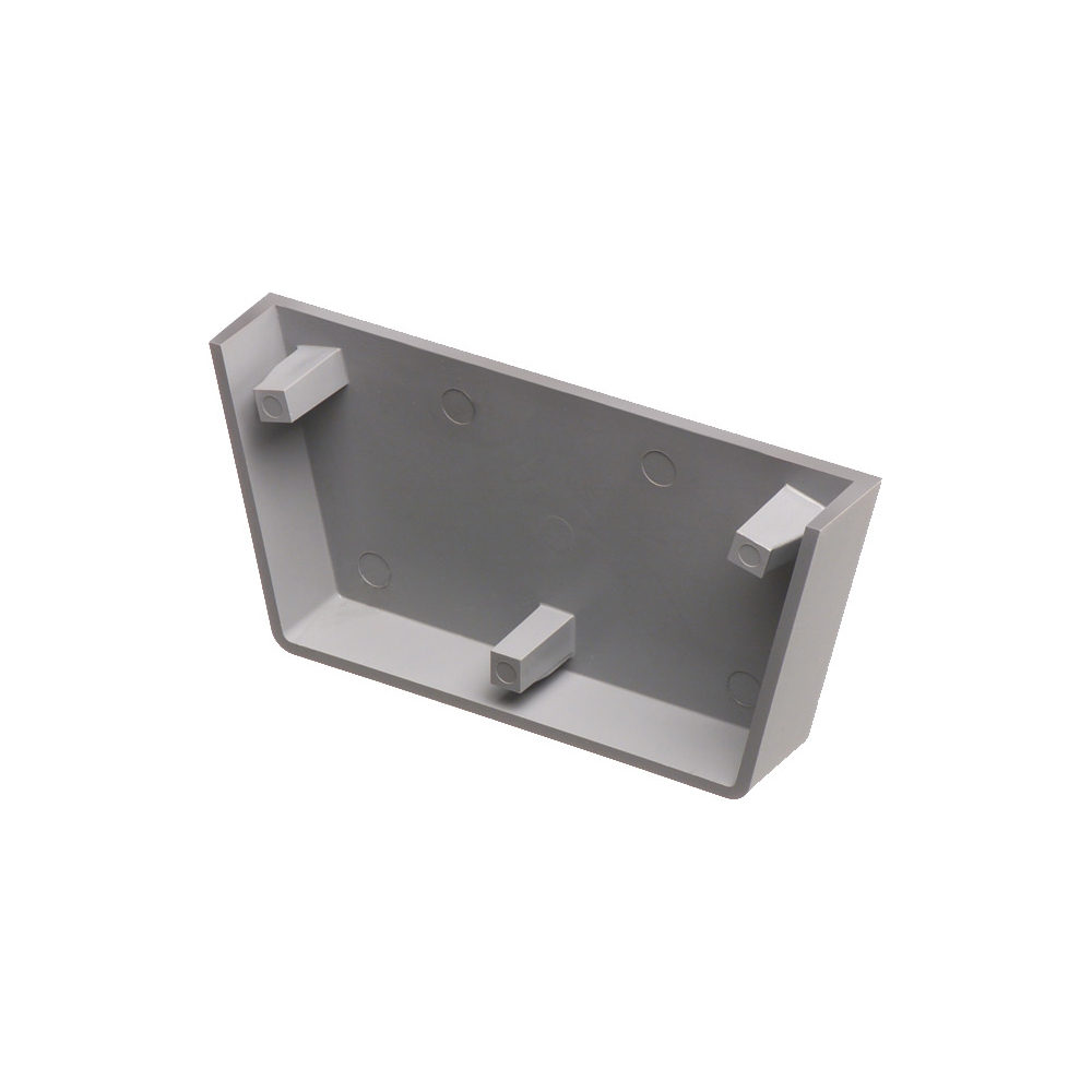 T23E End Cap, For Use With T205 Wire Tray, Plastic, Gray