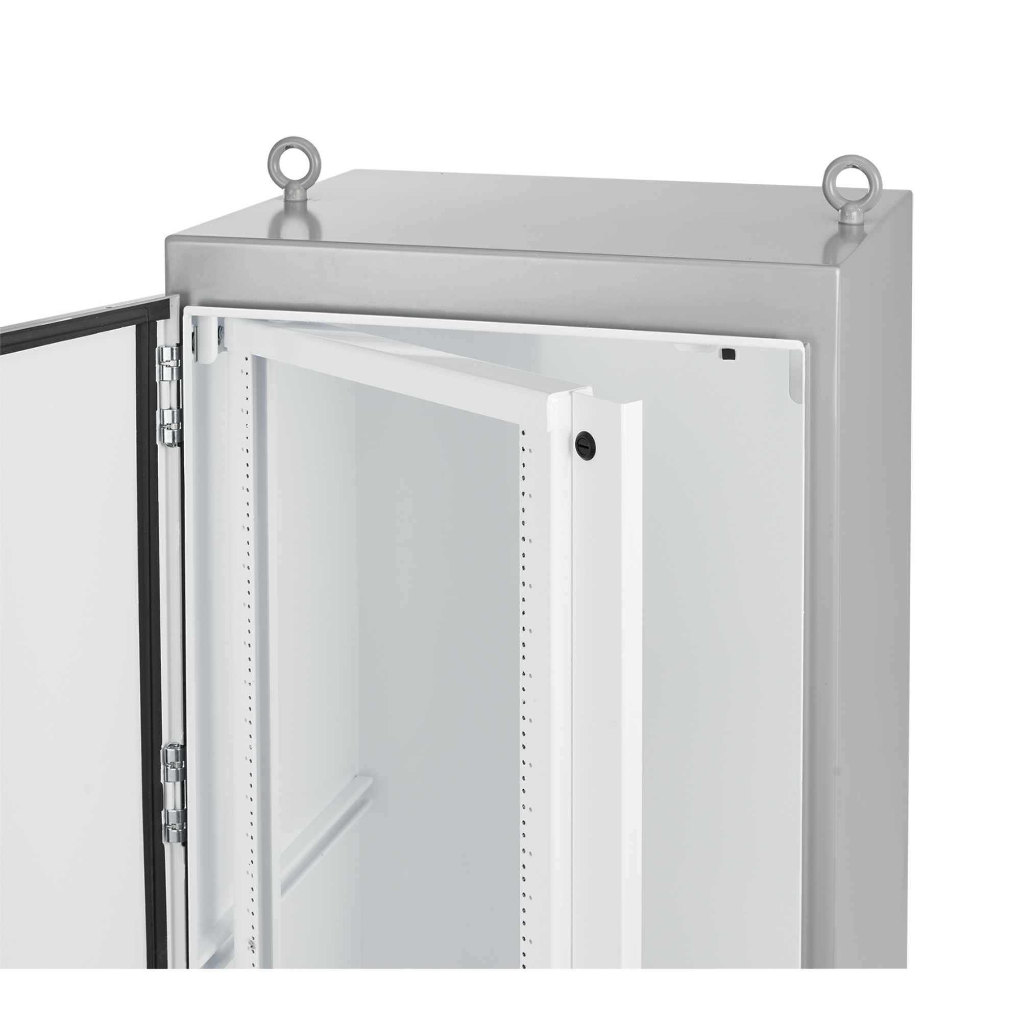 A7236SOF19 A80 Swing Out Rack Frame, 57.88 in D, Steel, White