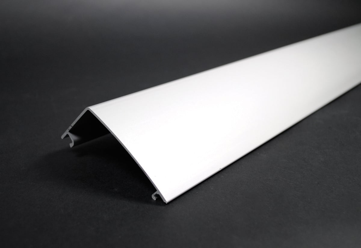 ALDS4000C 2-Channel Raceway Cover, 5 ft L x 2-7/8 in W x 2-1/8 in H, Aluminum