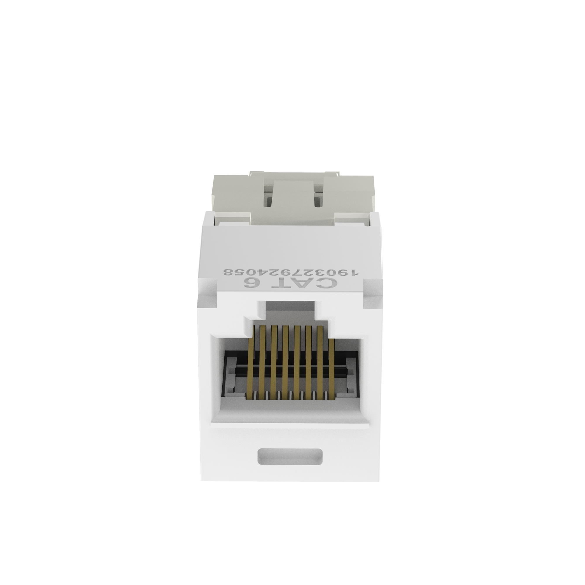 CJ688TGWH-24 PanNet TX6 Plus 8-Position 8-Wire Universal TG Style Unshielded Jack Module, Cat 6 RJ45/Mini-Com Module, Surface Mount, 1 Port, ABS/Polycarbonate, White