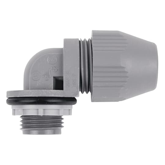LT-591 Steel City Liquid Tight Conduit Connector, 1/2 in Trade, 90 deg