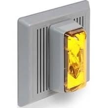 869STRA-N5 860 Industrial Electronic Horn/Strobe, 120 V AC, Xenon Lamp, 100/90 dB Sound, Surface Mount, Amber Lens, UL 1638, UL 464