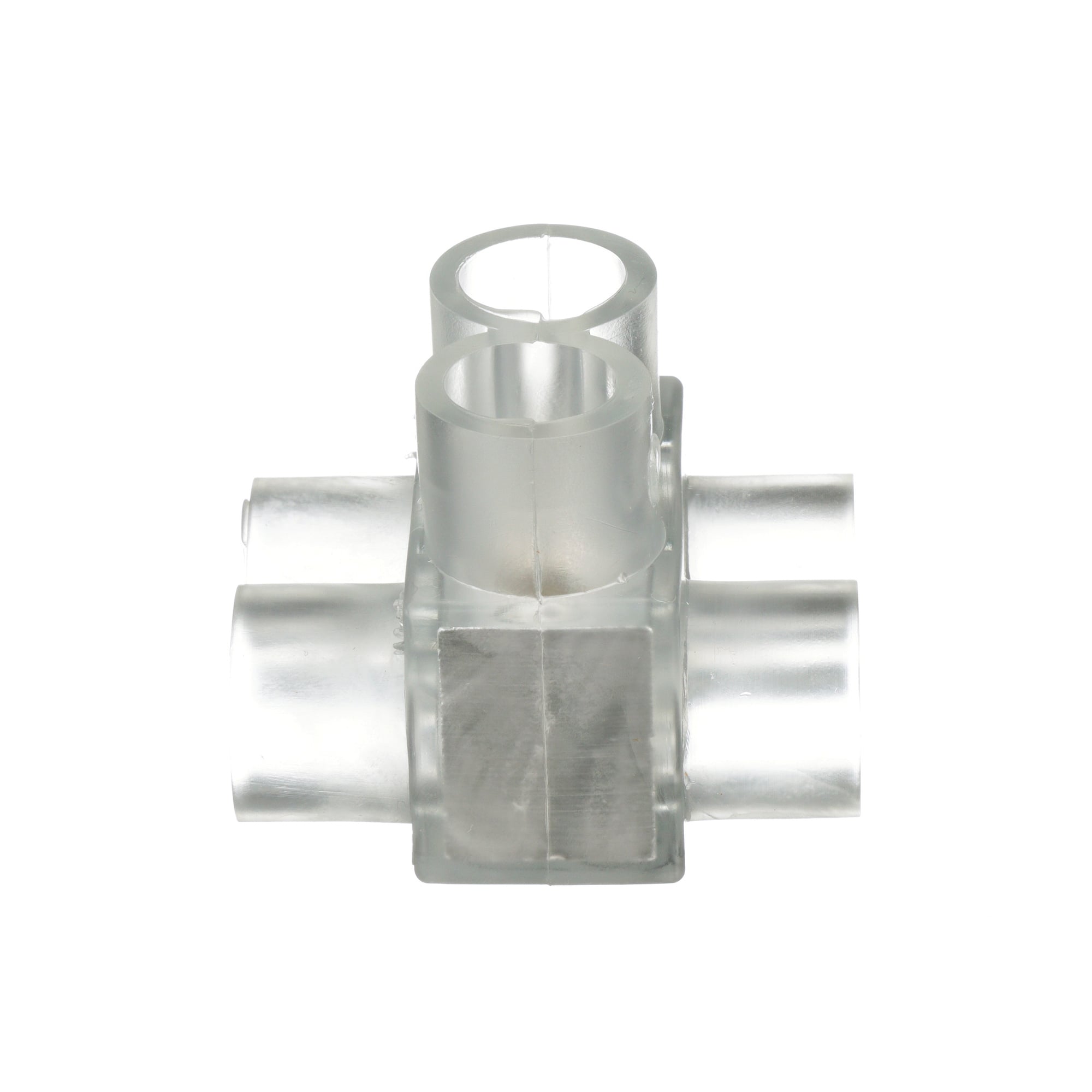 PCSB250-2-6Y Pan-Lug 2-Port Double Sided Multi-Tap Connector, 10 AWG to 250 kcmil Aluminum/Copper/Stranded Conductor, Screw Installation, Aluminum/PVC