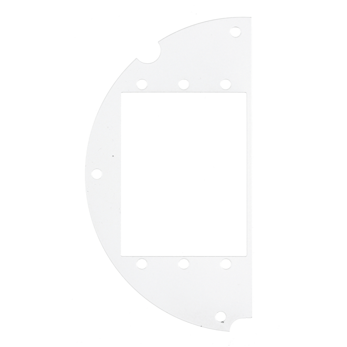 S1R6SPA 50/50 Split Left Side/Standard Sized Sub Plate With (3) Extron AAP Opening, Galvanized Steel
