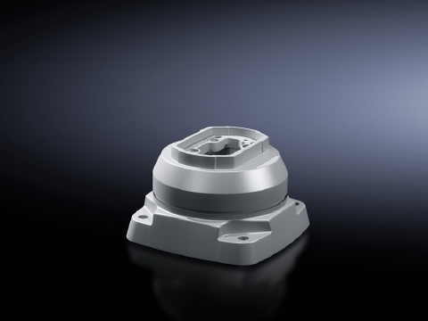 6218300 Enclosure Coupling, For Use With Model CP 180 Swivel Mount Support Arm System, Cast Aluminum/Die Cast Zinc, Pale Gray