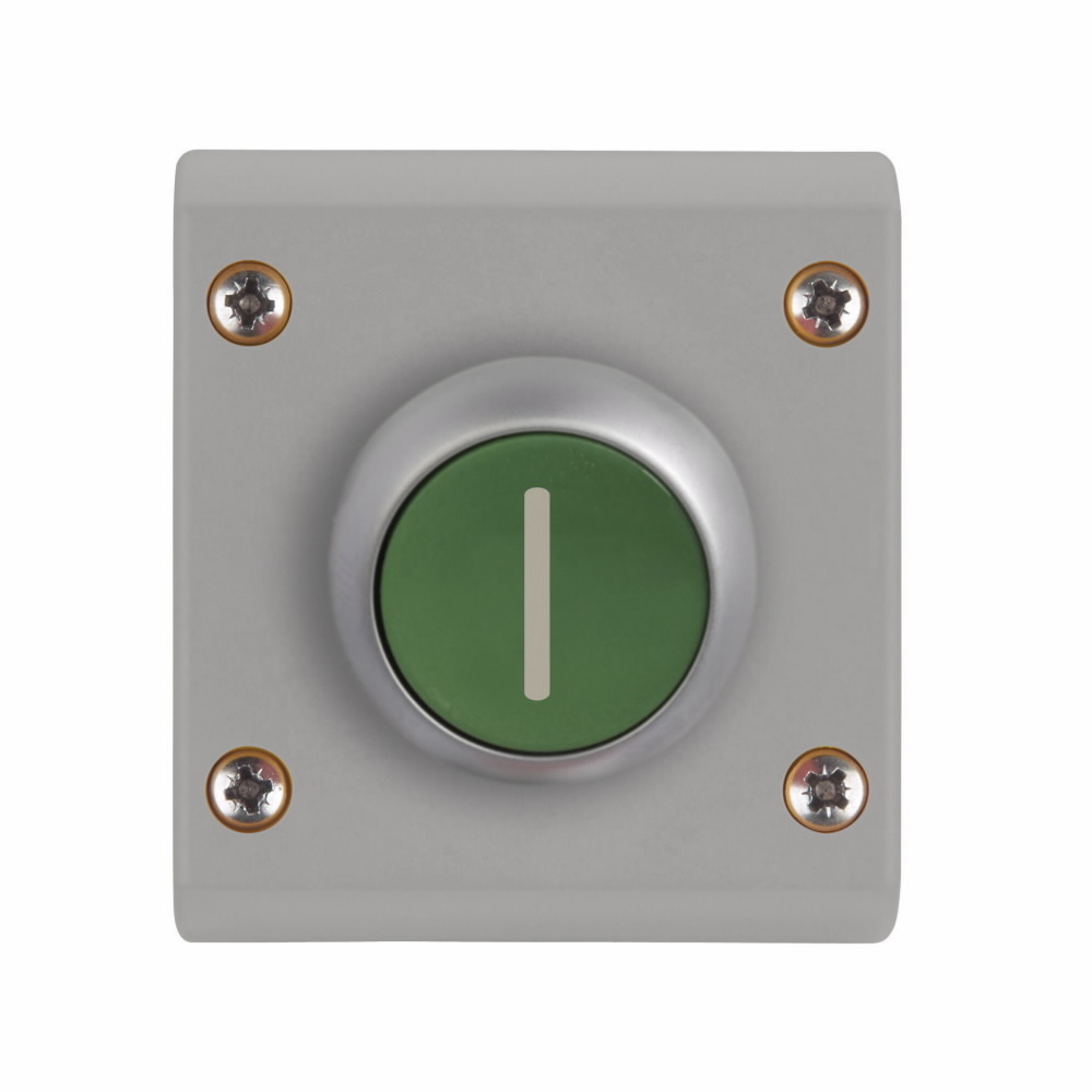 M22-C1-M5H Assembled Non-Illuminated Pushbutton Control Station With Gray Cover, 1NO Contact, 1 Operators, NEMA 4X/13 NEMA Rating