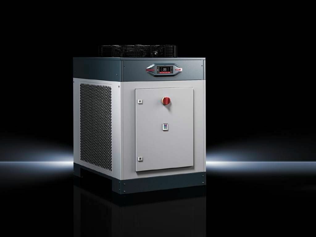 3336455 TopTherm Blue e 3-Phase Chiller With HGBP Precision Controller, Performance-Enhanced Pump, 400/460 V AC, 22.6/24.1 A, 7062.9/8534.4 cfm, IP44 Enclosure, 25 kW