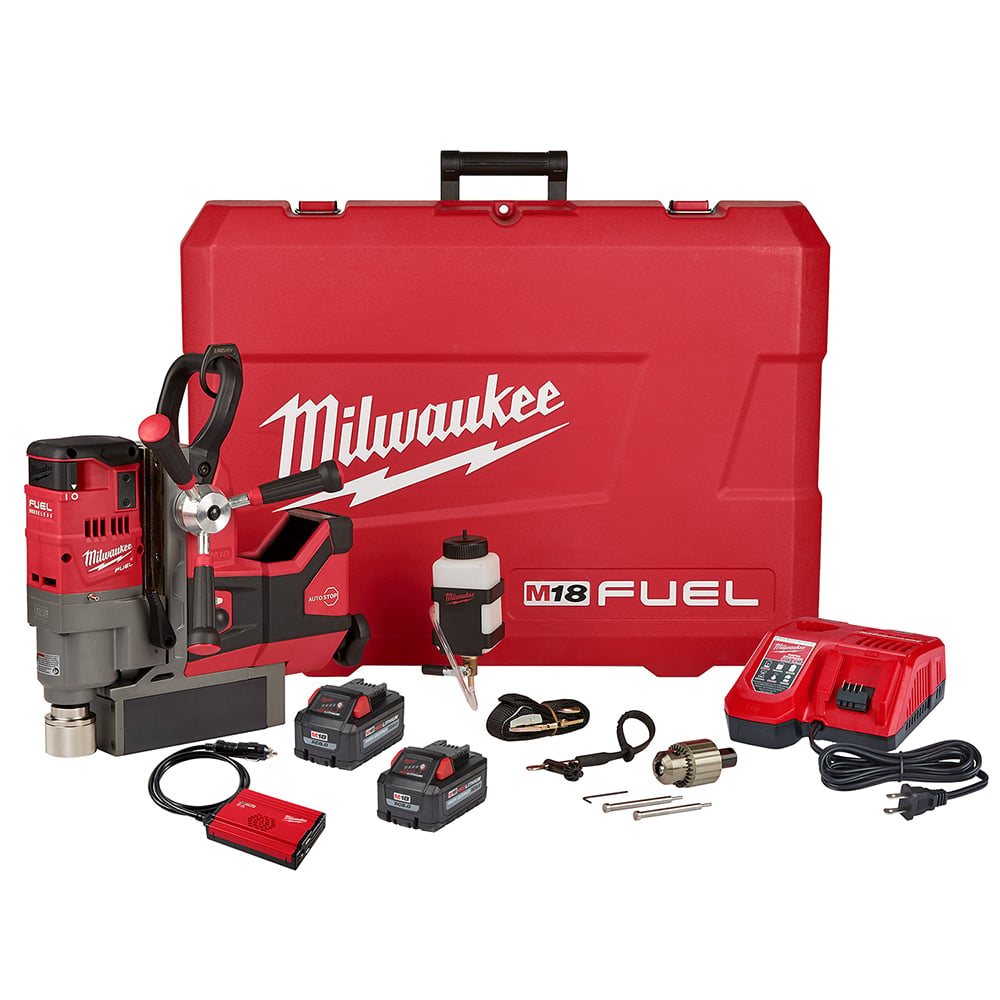 2788-22HD M18 Fuel Magnetic Drill Kit, 3/4 in Chuck, 18 V DC, 400/690 rpm No-Load, Li-Ion Battery