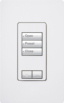 RRD-W3BRL-MN seeTouch LED+ Wall Keypad for RA3 Systems, 3-Button Grouped with Raise/Lower, Neutral Required, 120V, Midnight