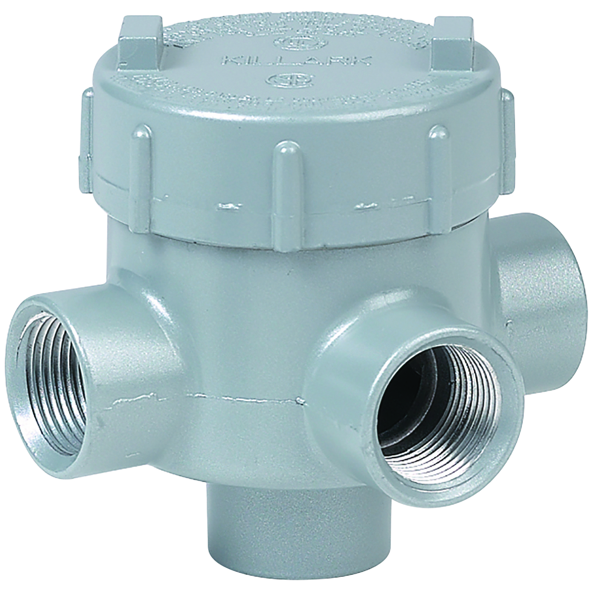 GEMTA-1 GEM Type TAT Conduit Outlet Body, Style TA Body, 1/2 in Hub, 8 cu-in Capacity, Copper Free Aluminum