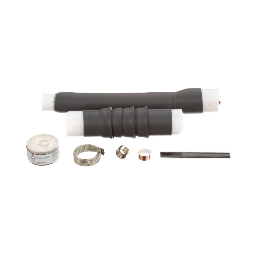 7000058508 QT-III 7690-S-INV Cold Shrink Termination Kit, 1 Pieces, For Use With Single Core Tape Shield, UniShield and Wire Shield Power Cable, Silicone Rubber, Black