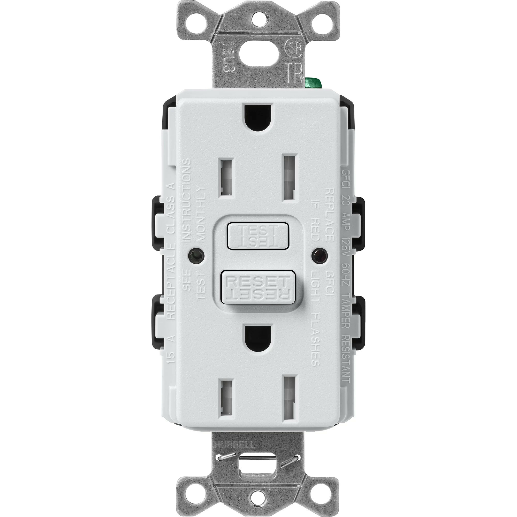 Lutron Claro Tamper-Resistant GFCI Duplex Receptacle, 15-Amp, Mist