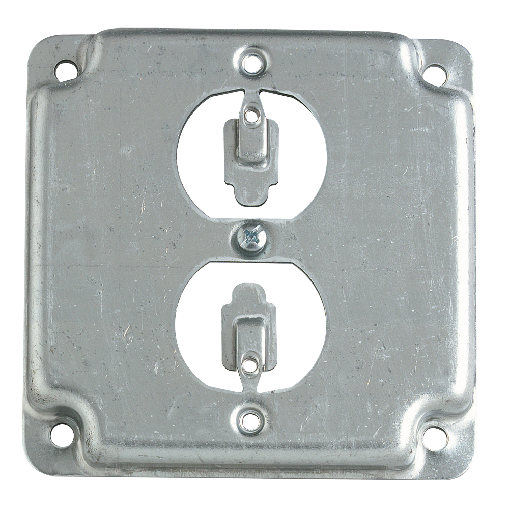 RS12-30 Steel City RS Series Outlet Box Cover, 4 in L x 4 in W x 1/2 in D, Steel