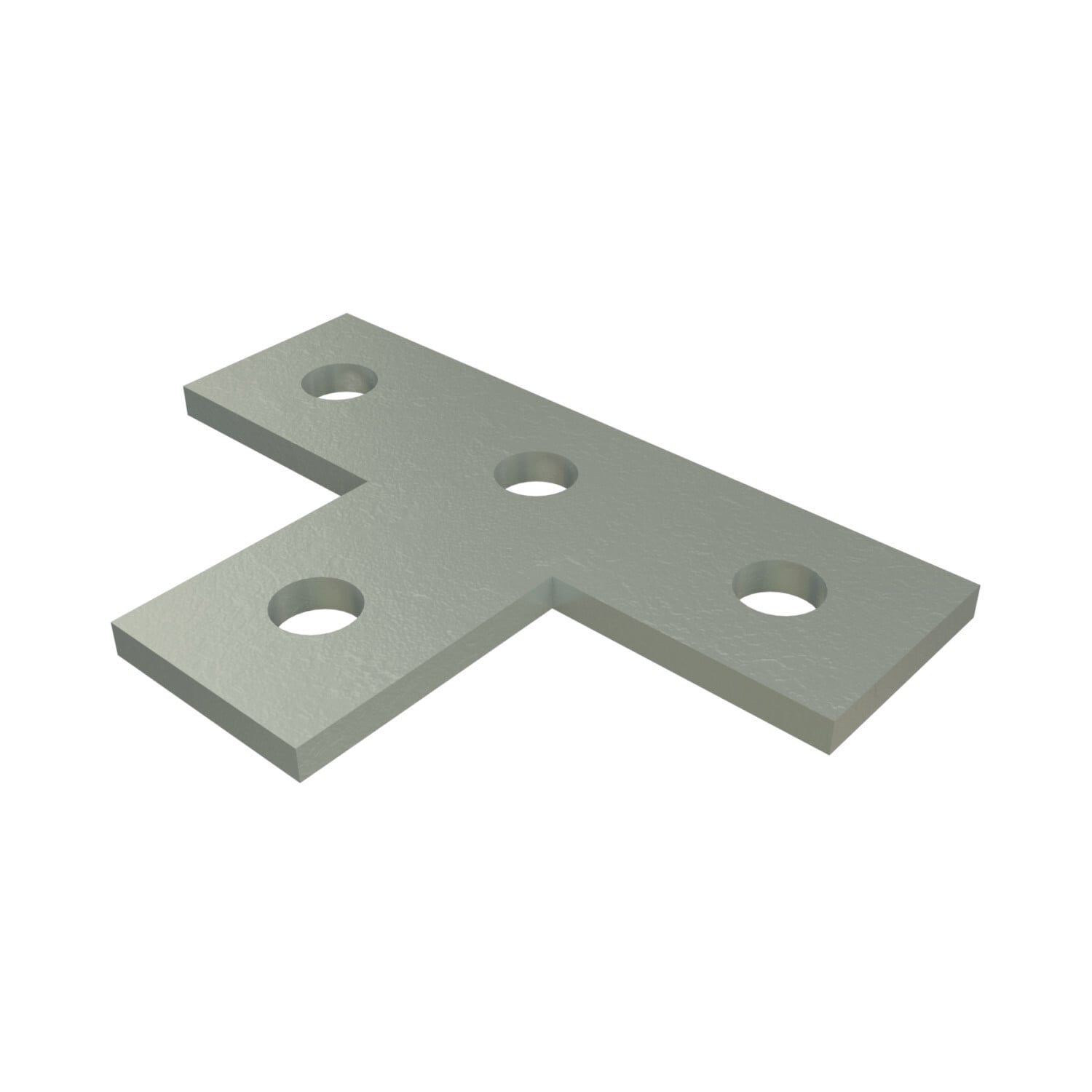 P1031-HG Channel Flat Plate Fitting, 4 Holes, 5-3/8 in L x 1-5/8 in W x 1/4 in THK, HRPO Steel