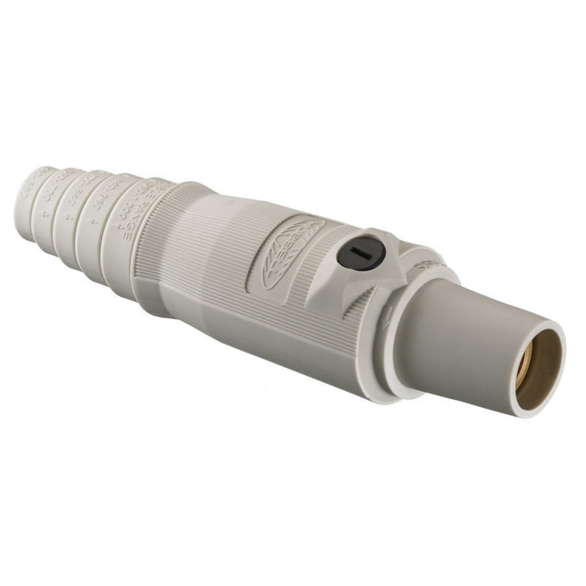 HBL300FW 16 Series 1-Pole Female Heavy Duty Industrial Grade Standard Single Pole Plug, 600 V AC/250 V DC, 300 A, 4 to 2/0 AWG Wire, Pressure Screw Terminal Connection, 3R/4X/12 NEMA Rating