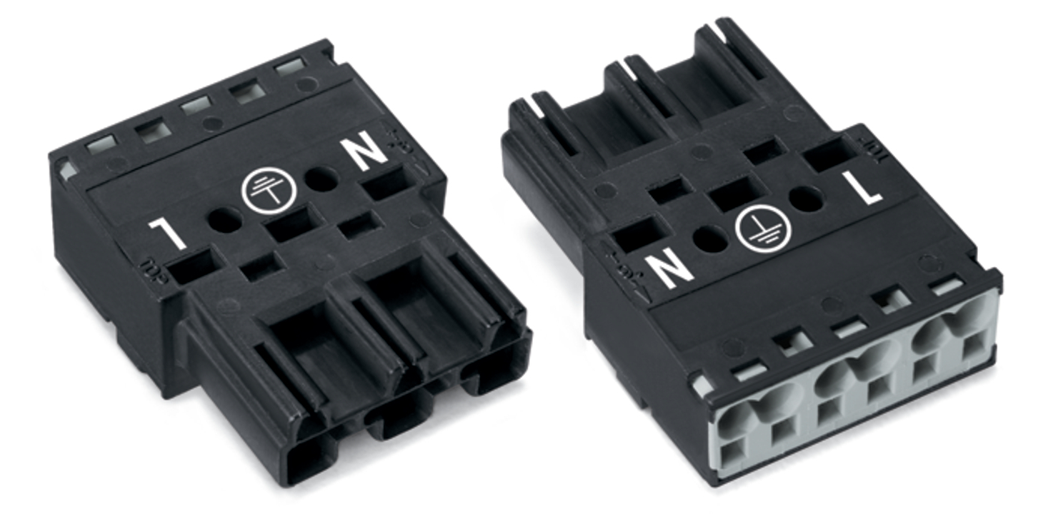 770-213 770 3-Pole Plug, 250 V, 0.35 in Wire, 6 Positions, 0.39 in, Polyamide (PA66)