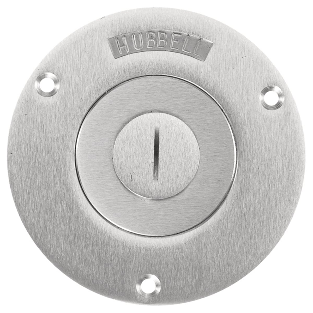 SA2525 Standard Floor Box Cover, 3.87 in Dia, 0.16 in D, Aluminum