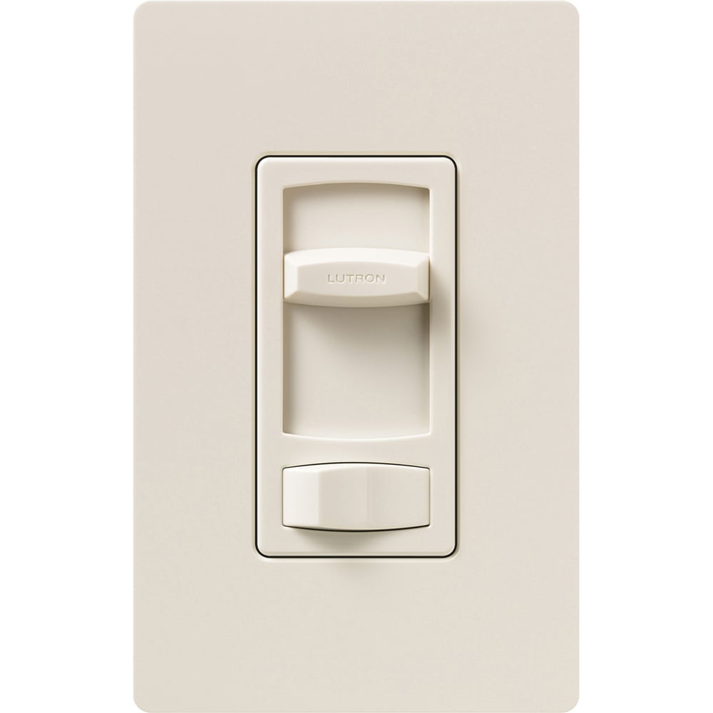 CT-103PH-LA Skylark Contour Dimmer Switch, 1000W Incandescent/Halogen or 600VA MLV, 1 Pole/3-Way, 120V, Light Almond