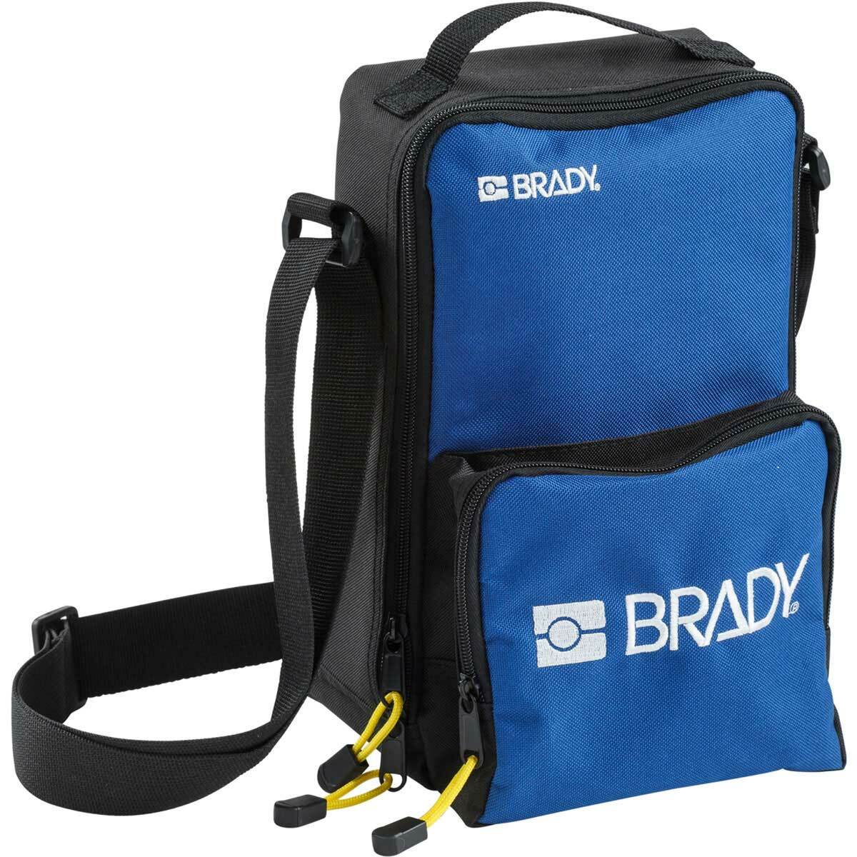 BMP-SC-1 Carrying Portable Printer Soft Case, 12 in H x 8 in W x 5 in D, Polyester, Black/Blue
