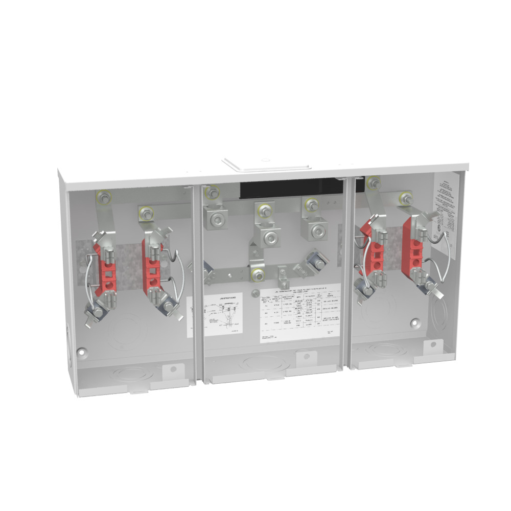 U1252-X-KK-K3-BLG 4 Term, Ringless, Large Closing Plate, Horn Bypass, 2 Position, Single Connector, 4-600 kcmil, 7-8 inch Barrel Lock Ground with Bracket Provision