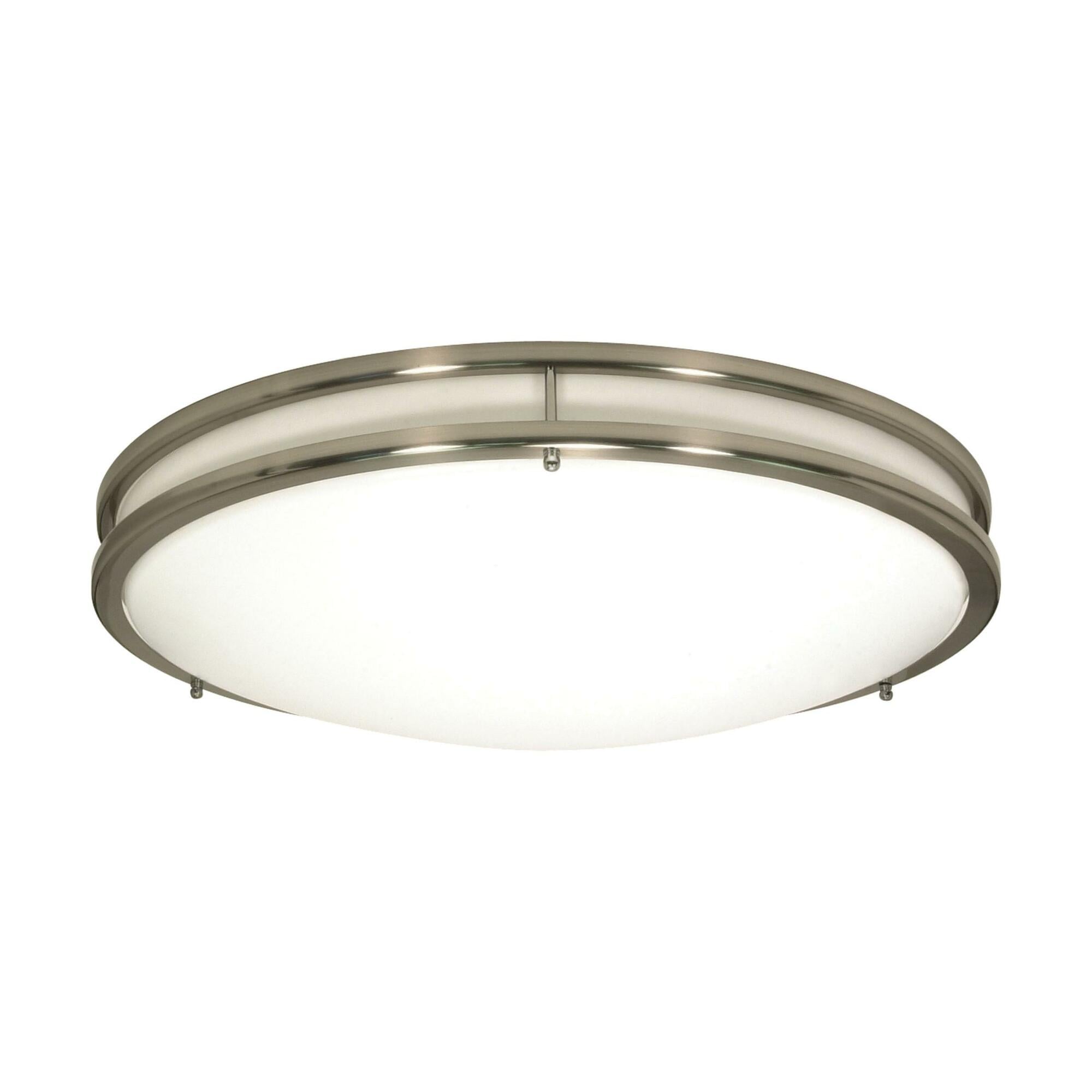 62-1635 Nuvo Flush Mount, 120 V, Brushed Nickel Housing