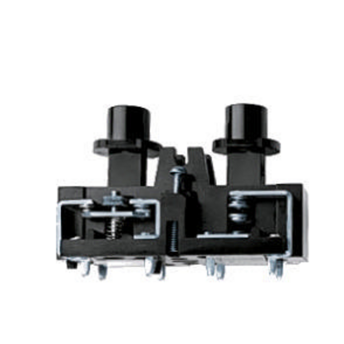 PG6 PBS 1-Phase 2-Pole Non-Metallic Pilot Duty Standard Replacement Pendant Insert, For Use With On-Off Button Set, 2-Pole, 250 V AC, -40 to 75 deg C Without Impact, Momentary, Surface Mount, Screw Terminal, Black
