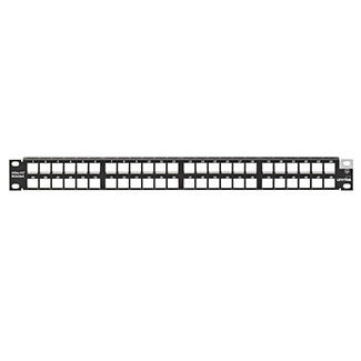 4S255-D48 Atlast-X1 QuickPort 1-RU Flat Shielded Patch Panel, 48 Ports