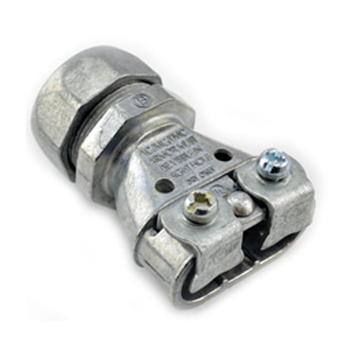 5157-DC Bridgeport Mighty-Merge Combination Coupling, 3/4 in, 3/8 in, For Use With Transition Fitting, EMT/Flexible Metal Conduit, Armored and Metal Clad Cable, Zinc Alloy