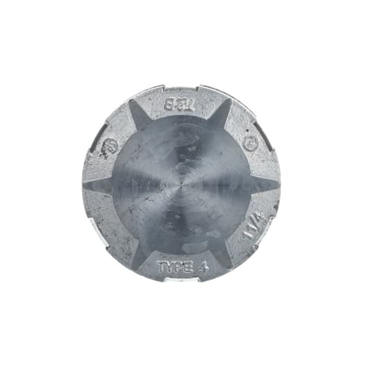 H125CAP T&B Capoff With Thermoplastic Insulated Throat, 1-1/4 in, For Use With Rigid/IMC Conduits, Zinc