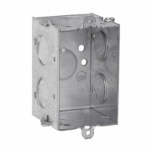 TP126 Thepitt Deep Gangable Welded Switch Box, Steel, 10 cu-in Capacity, 2 Knockouts, 2 in W x 2 in D x 3 in H