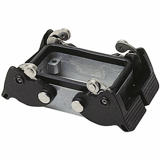 PB110E Pos-E-Kon Double Lever Locking Panel Base, Rear, Panel Mount, Die Cast Aluminum