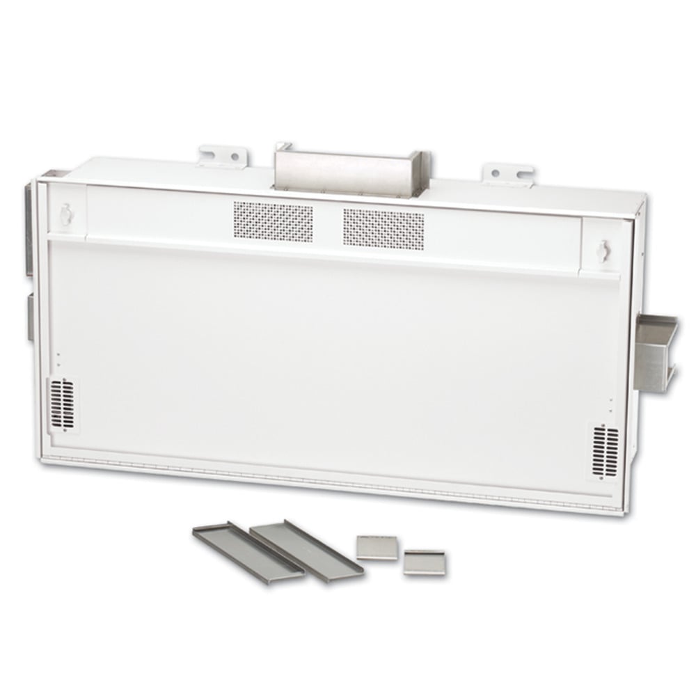 Z1000-AC4 Active Ceiling Mount Telecommunication Enclosure With Junction Box, Fan, 23-1/2 in H x 47-1/2 in W x 127 in D, Aluminum