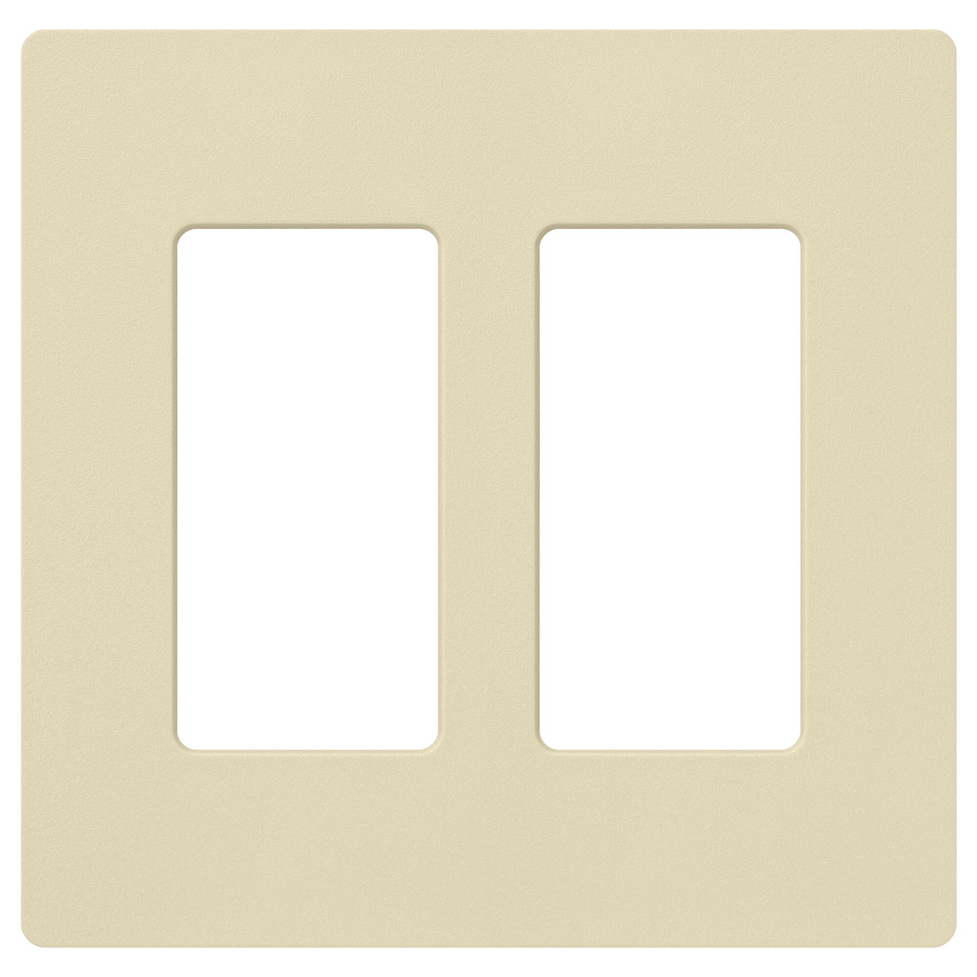 SC-2-SD Claro Wall Plate for Decorator-Style Dimmers, Switches, and Outlets, 2 Gang, Satin, Sand