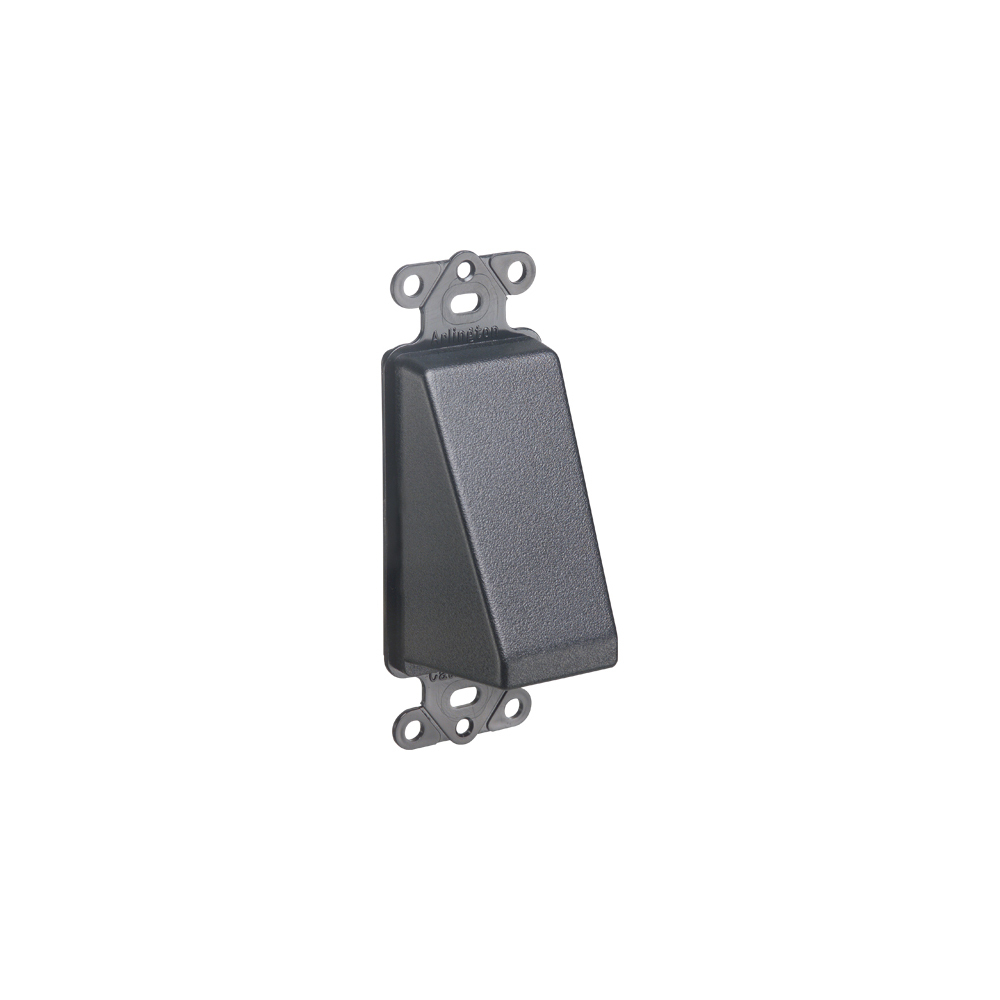 CED1BL CE Series 1-Gang Low Voltage Reversible Cable Entrance Hood, For Use With Cable Management System, Fastened Mount, Plastic