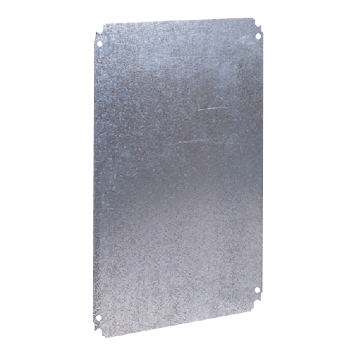 NSYMM32WH Plain Mounting Plate, Galvanized Steel, White
