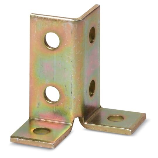 B-921 Kindorf 900 2-Sided Corner Connector, 4-1/2 in L x 1-1/2 in W, For Use With Channel, Steel, Galv-Krom/Standard