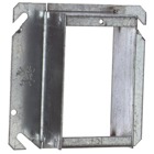 Single Gang Square-Cut Tile Wall Cover, 11 Cubic Inches, 4 Inch Square x 1-1/2 Inch Raised, Pre-Galvanized Steel, pack of 25