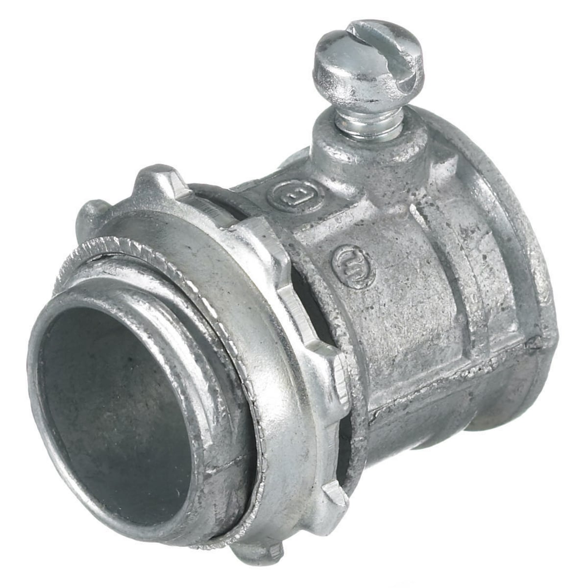 HBL5791 Standard EMT Connector, 1/2 in, For Use With Combination HBL500, HBL750 Series Metal Raceways, Roll Formed Steel