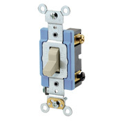 1203-2I 3-Way Self-Grounding AC Quiet Toggle Switch, 120/277 V AC, 15 A, 1/2, 2 hp Power Rating